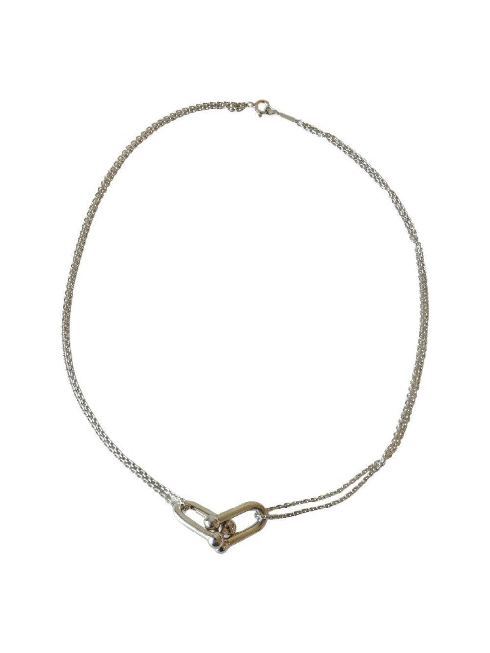 Tiffany HardWear Large Double Link Pendant in Sterling Silver